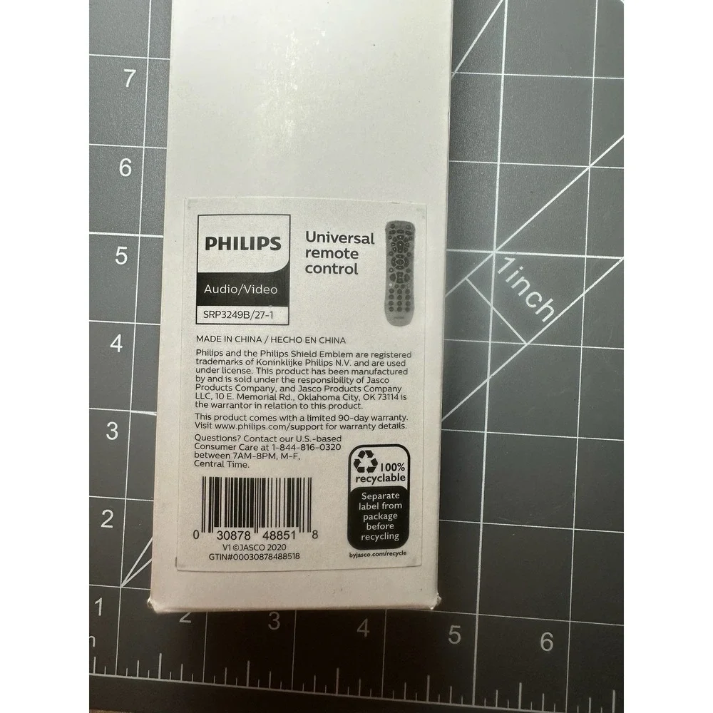 Philips - Universal Remote Control- Electric Blue/Black SRP3249B/27-1